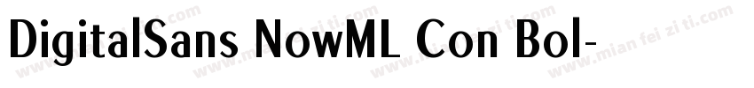 DigitalSans NowML Con Bol字体转换